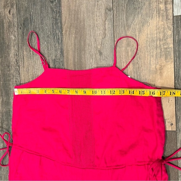 NWT $198 Magaschoni Linen Open Needlework Pintuck Wide Leg Lined Jumpsuit sz S - Picture 9 of 14